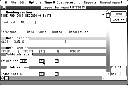 Omnis 3 Plus 3.11.MAC - Edit Report